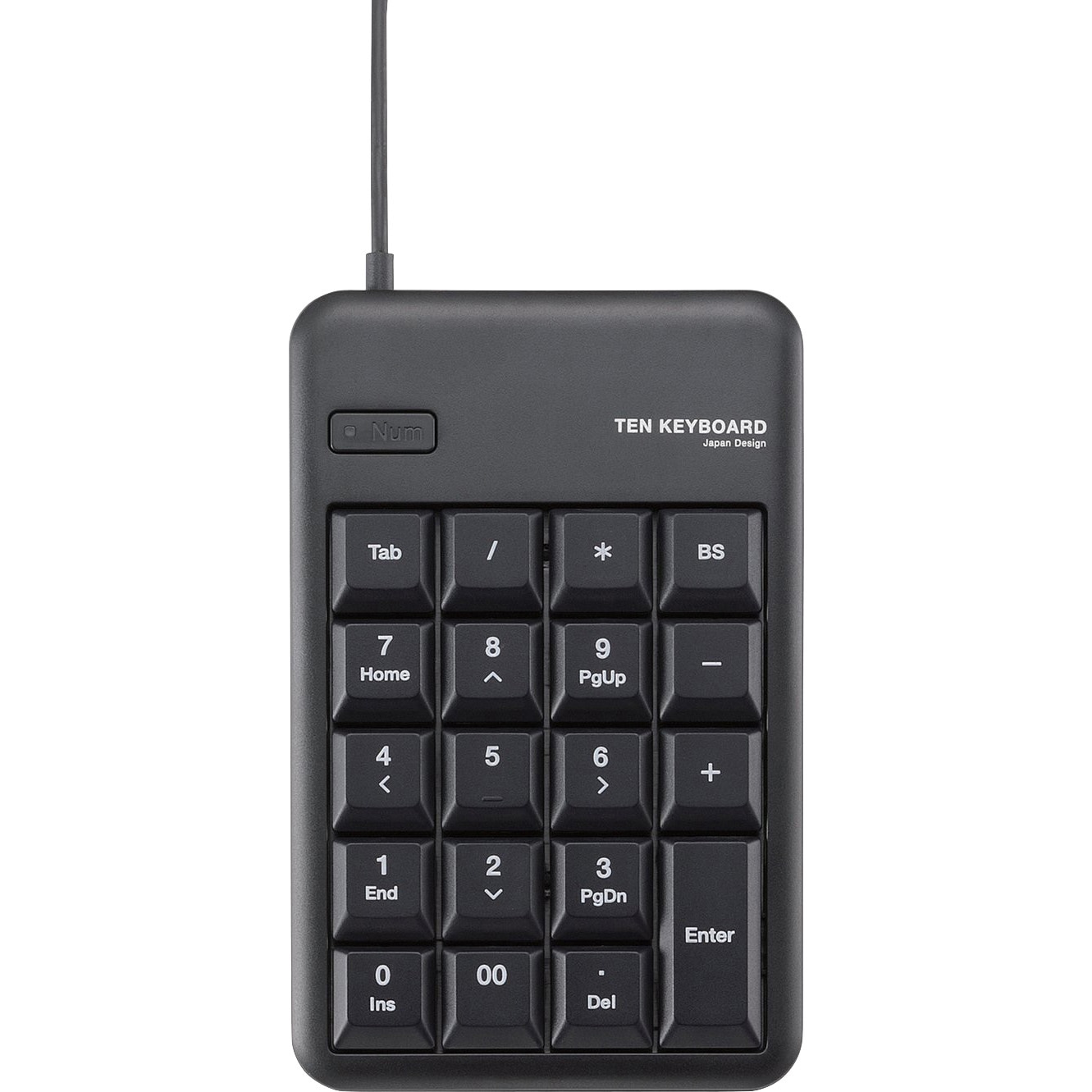 TK-TCM011BK/RS テンキー 有線 メンブレン Tabキー付き EU RoHS指令