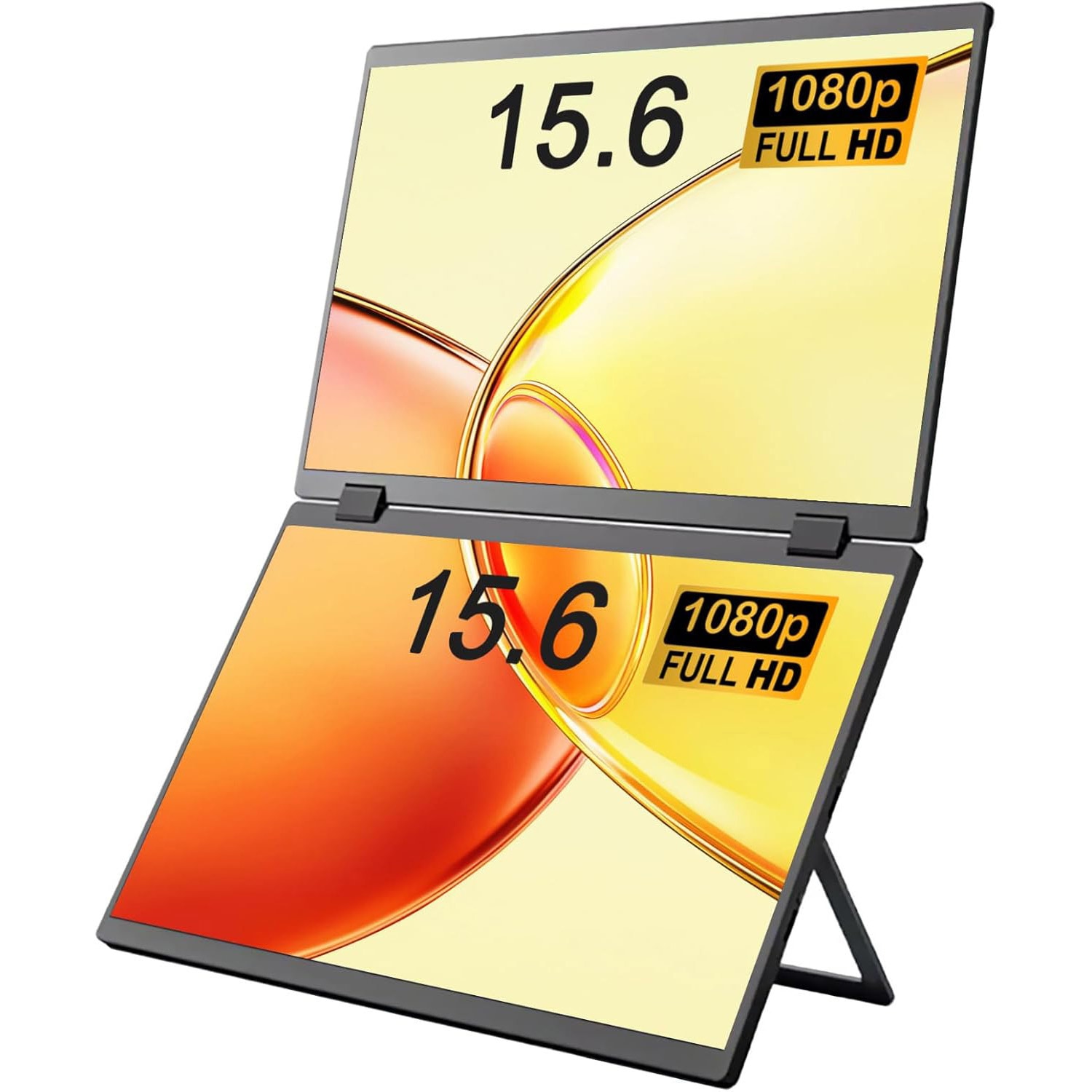 HT-DM27156 15.6インチ 2画面モニター Hanx 解像度1920×1080 パネル駆動方式IPS スピーカー1+1(8Ω)(W) VESAマウント75×75 M4mm  HT-DM27156