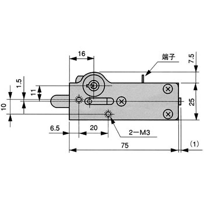 TL-259-1 ソレノイドラッチ 栃木屋 機械式錠内蔵(非常用)タイプ