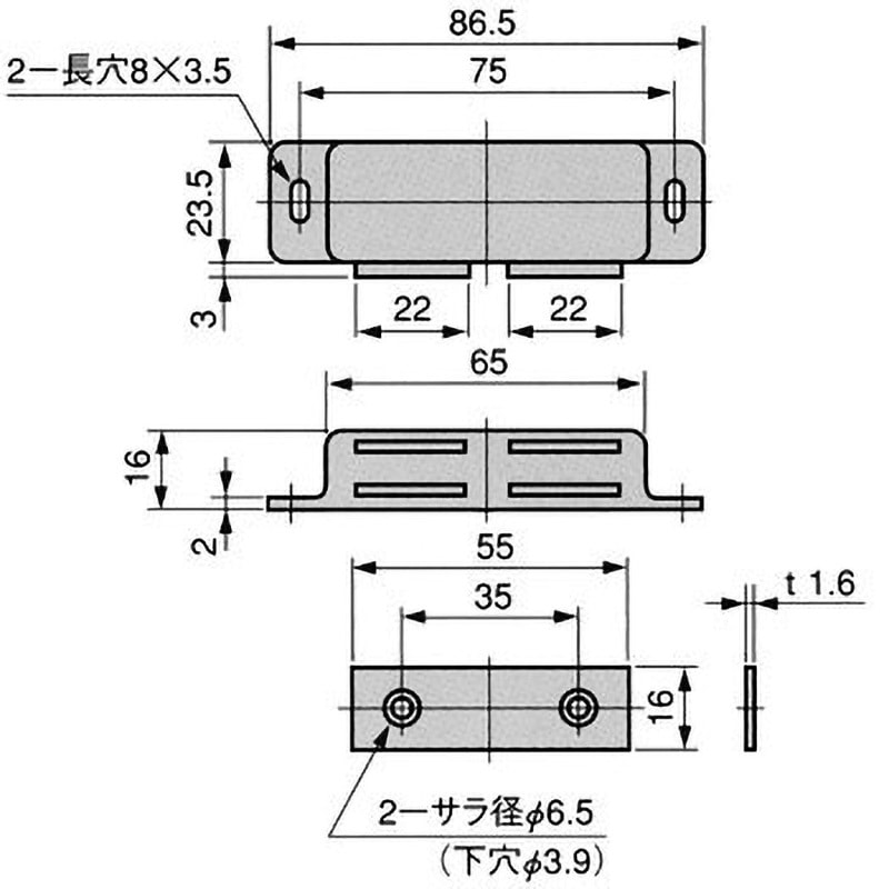 TL-273-1 マグネットキャッチ 1個 栃木屋 【通販モノタロウ】