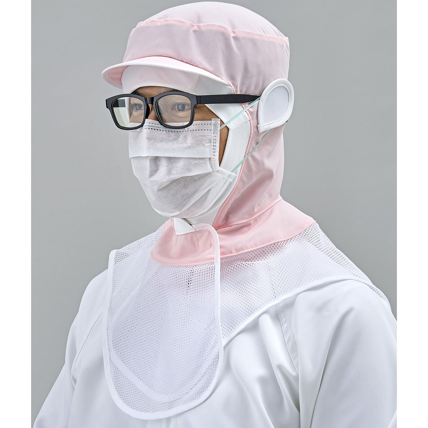 JL4252-04 ありそうでなかった マスク・メガネ一体型フック天使の耳