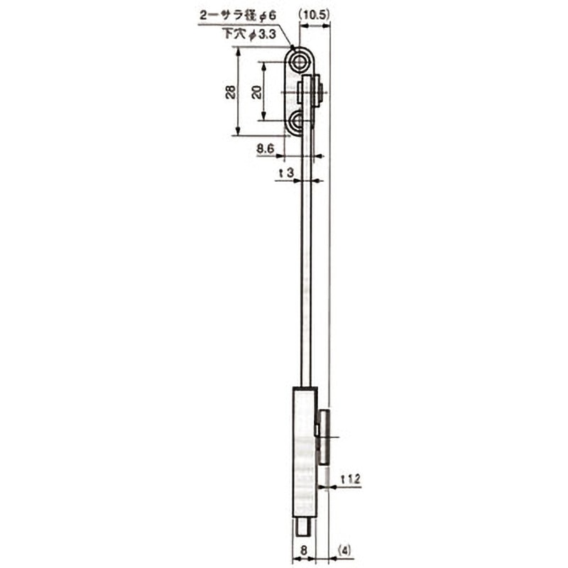 小物 t.m TM-50-2 上蓋用ワンタッチステー 1個 栃木屋 【通販モノタロウ】