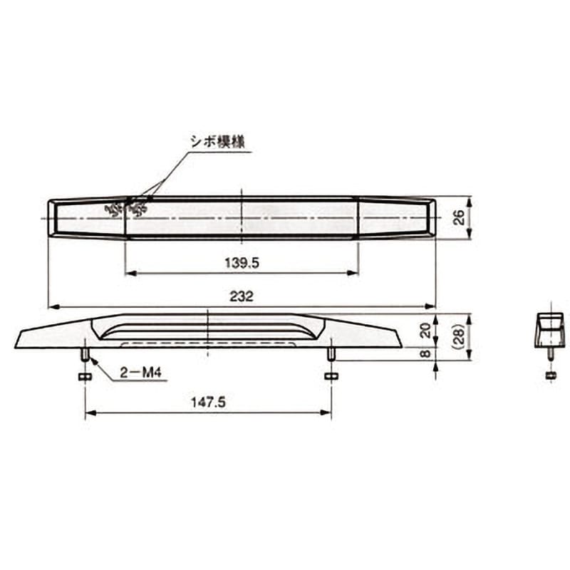 THA-323 埋込取手 1個 栃木屋 【通販モノタロウ】