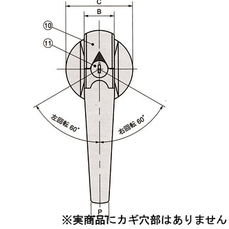 THA-330S-1 ステンレス防水ハンドル 1個 栃木屋 【通販モノタロウ】