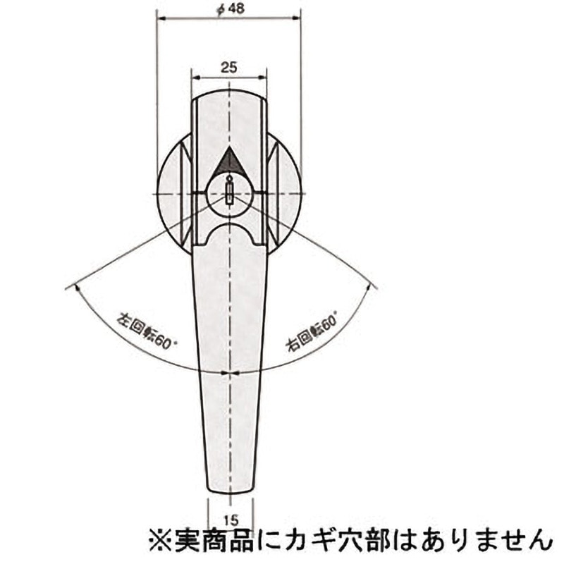 THA-330LS-2 ステンレス防水ハンドル 1個 栃木屋 【通販モノタロウ】