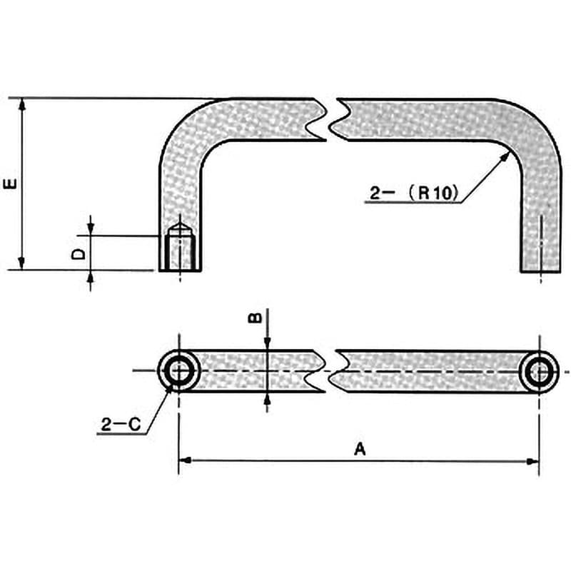 THA-239-7 ステンレスパネル取手 1個 栃木屋 【通販モノタロウ】