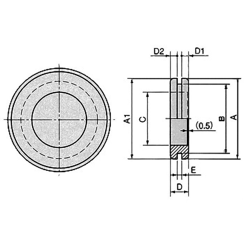 TM-MG-9 膜付グロメット 栃木屋 黒色 - 【通販モノタロウ】