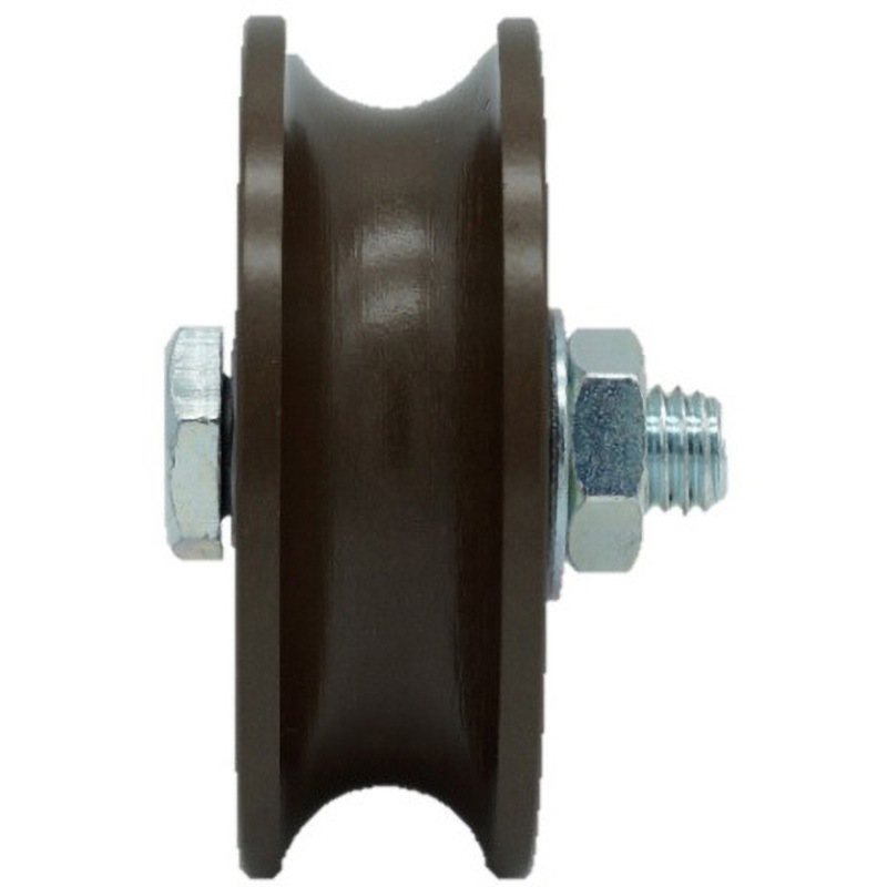 JGP-0751 S45C重量戸車 車のみ ヨコヅナ 溝R車型 ボルト・ナット付仕様 車輪径75mm  JGP-0751