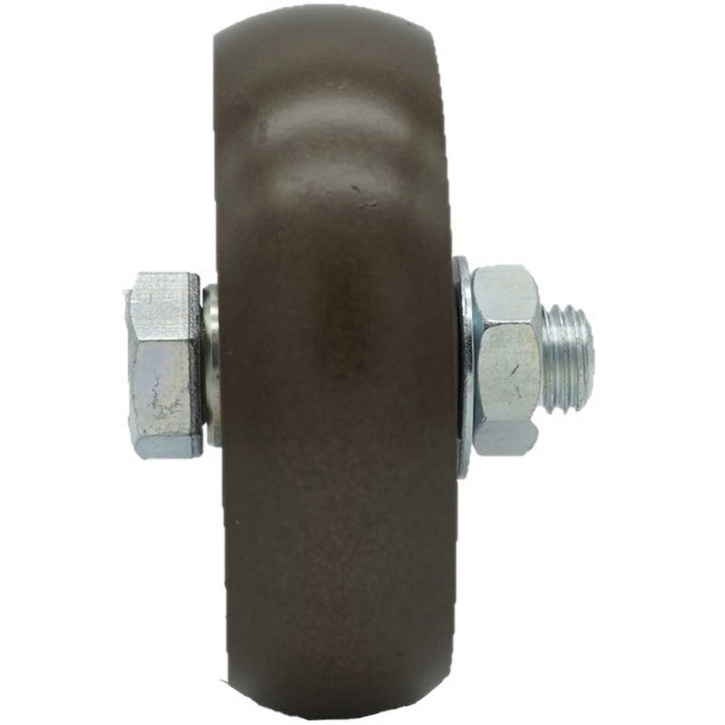 JGP-1008 S45C重量戸車 車のみ ヨコヅナ 山R車型 ボルト・ナット付仕様 車輪径100mm  JGP-1008