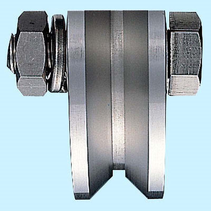 JCP-0505 440Cベアリング入ステンレス重量戸車 車のみ ヨコヅナ ボルト・ナット付仕様 車輪径50mm  JCP-0505