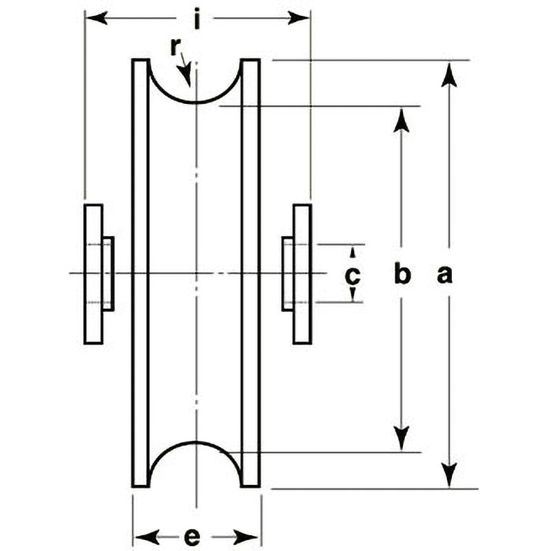 ヨコヅナ WBS-0505 ロタ・ステンレス重量戸車 V型 50mm / 2個入 WBS-0505 ロタ・ステンレス重量戸車 ST枠 ヨコヅナ V溝型 1セット(2個