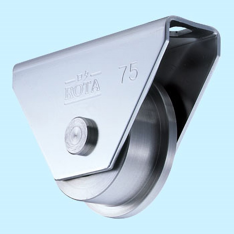 WBS-0757 ロタ・ステンレス重量戸車 ST枠 ヨコヅナ トロ車型  1セット(2個) WBS-0757