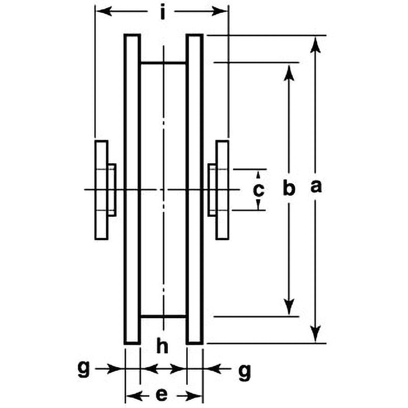 ヨコヅナ　ロタ・ステンレス重量戸車　車輪径９０ｍｍ　Ｈ型 WBS-0906 □ヨコヅナ ロタ・ステンレス重量戸車 車輪径90mm H型〔品番:WBS0906