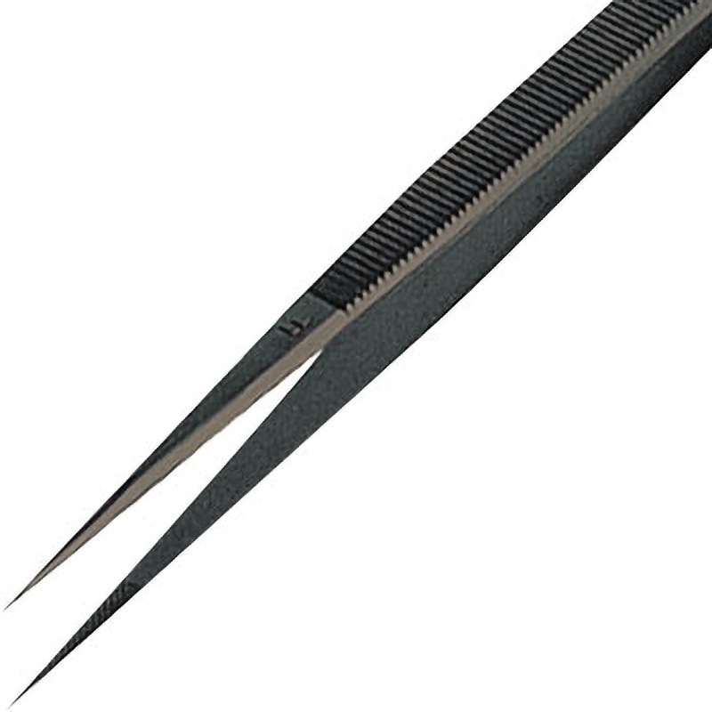 BF レジーネピンセット レジーネ 細/ブラック 長さ160mm