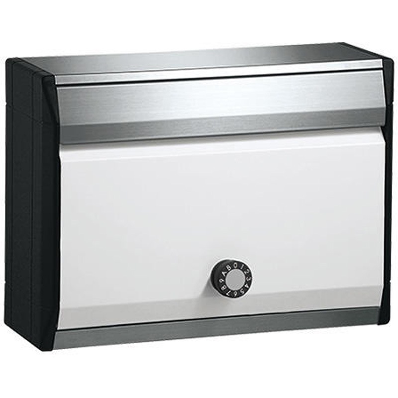 ポスト(防滴タイプ)　Nasta KS-MB34S ラッチ錠タイプ KS-MB34S-LK-PW ポスト 前入前出/防滴タイプ NASTA(ナスタ) 屋内/屋外