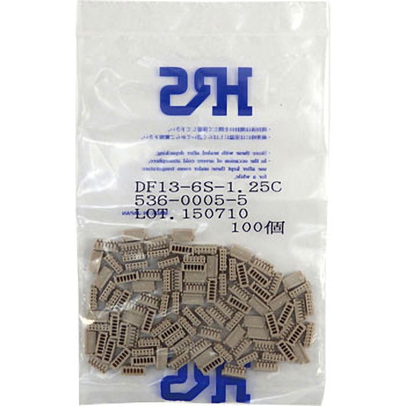 DF13-6S-1.25C DF13シリーズ 1.25mmピッチ小型圧着コネクタシングル