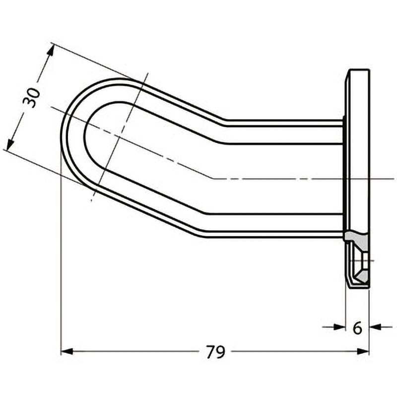 ZL-2102 ステンレス鋼(SUS316)製フック LAMP(スガツネ) Zwei L仕上  