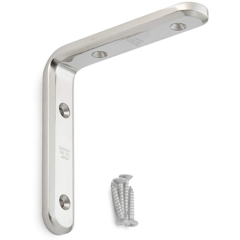 XL-SA01-120M ステンレスアングル LAMP(スガツネ工業) 鏡面研磨  1個 XL-SA01-120M