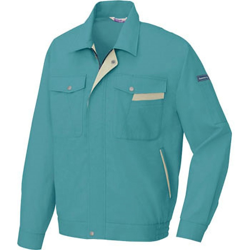 長袖ブルゾン 薄地 ネイビー 5L アイトス 3830-008-5l (64-9028-85) アイトス 長袖サマーブルゾン (春夏用) AZ-960 008 ネイビー&frasl;ベージュ