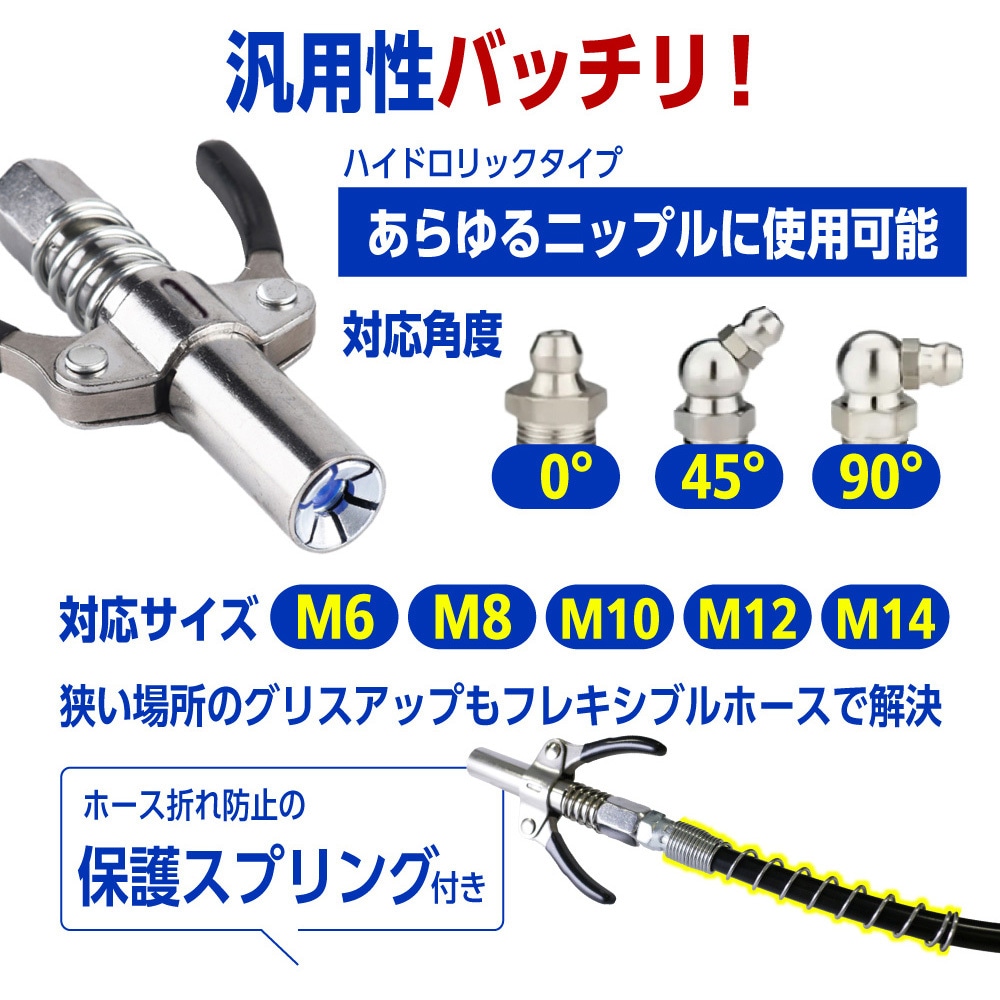 激安 diy-075-set アメリカ規格 日本規格 ノズルカプラー グリスガン フィルター・ポンプ・ろ材