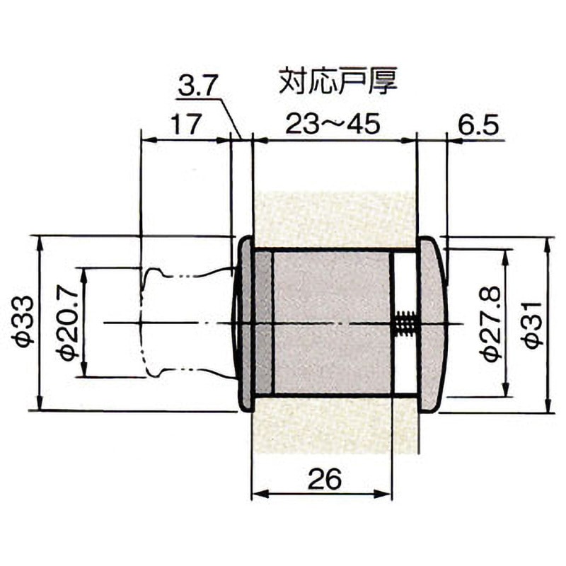 AFD-501 プッシュツマミ アトムリビンテック つまみ 本金メッキ仕上