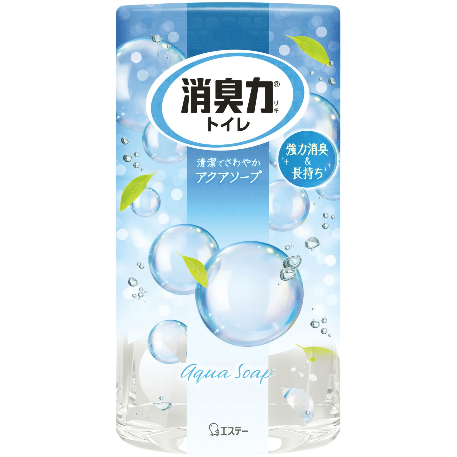 消臭力 トイレ用 エステー 香りアクアソープ 本体 1個(400mL) 【通販