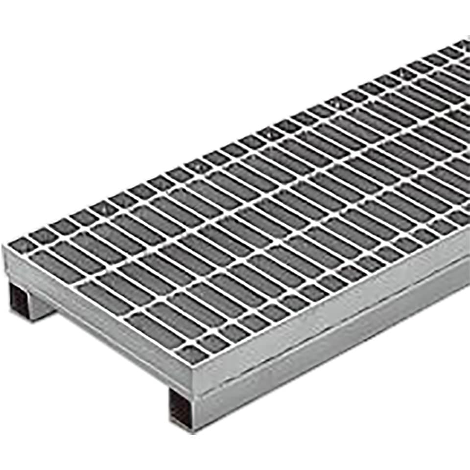 HSV-93950B スチール製グレーチング かさあげ型 プレーンタイプ 自由勾配側溝用 カネソウ 荷重T-20 溝幅300mmピッチ35.3mm  HSV-93950B 25,145円