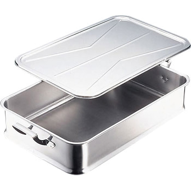 18-8ステンレス製給食バット　1個 24インチ(手付) 18-8 ステンレス抗菌給食バット(手付) 1個 IKD 【通販
