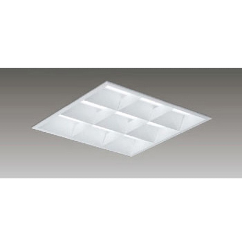 LEKR741652W-LD9 LEDベースライト+LEDバーセット TENQOOスクエア LEDバータイプ バッフルタイプ 東芝ライテック 調光の可否:可