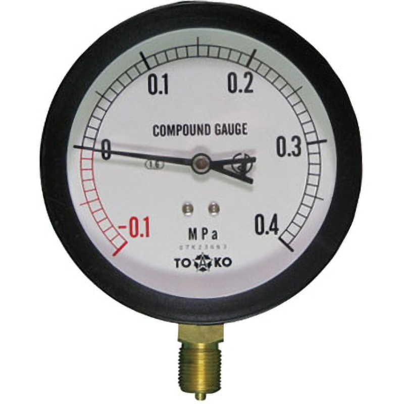 旭計器 密閉形連成計 D形 蒸気用耐振形 圧力範囲(MPA)：-0.1〜0.6 315-D631X0.6/-0.1MPA-MV 入数：1個 旭計器 密閉形連成計 D形 蒸気用耐振形 圧力範囲(MPA)：-0.1