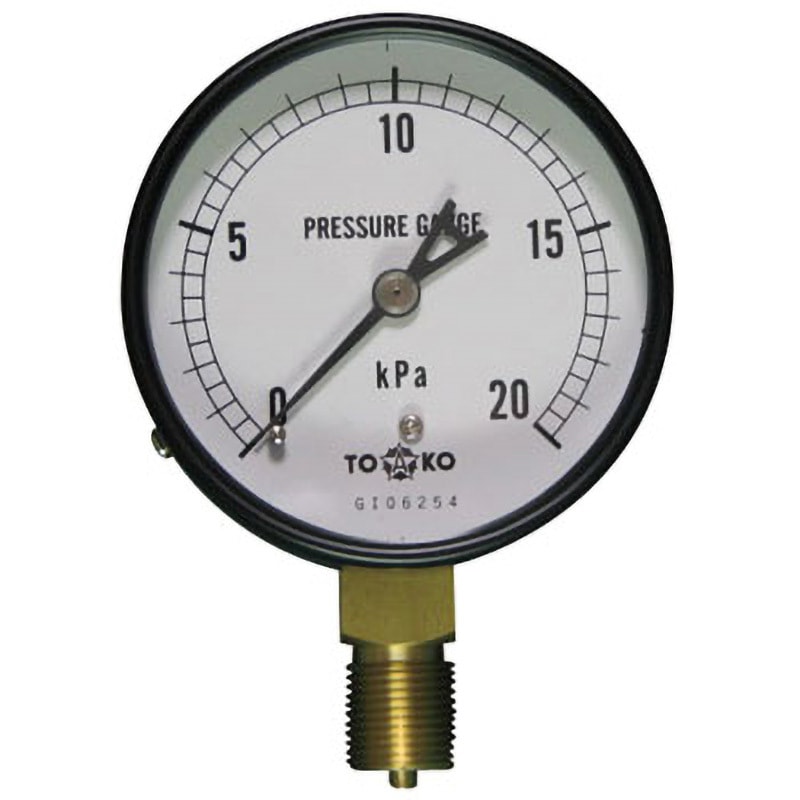 BL-B-AT3/8G75×20kPa 微圧計Φ75(チャンバー式) TOKO(東洋計器興業) 3/8G(PF)