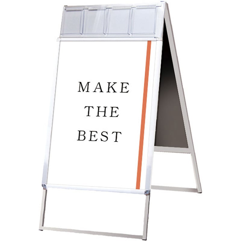 PGSKP-B2RS ポスターグリップスタンド看板パンフレットケース付(屋内用) 常磐精工 両面タイプ   PGSKP-B2RS