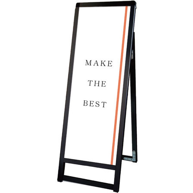 BVASKAC-A3TTLK ブラックバリウススタンド看板 アクリルタイプ 常磐精工 片面タイプ   BVASKAC-A3TTLK