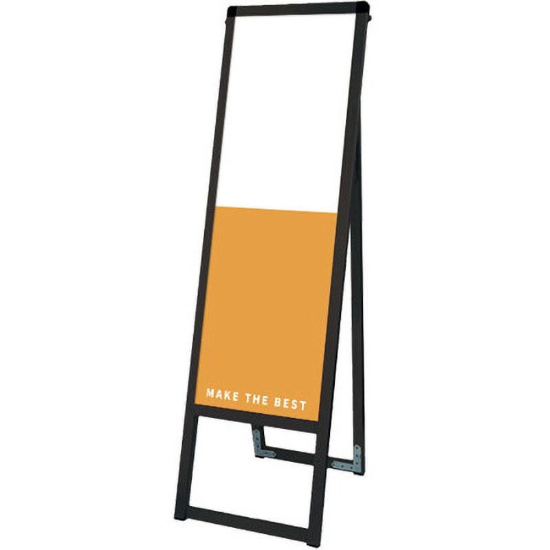 BVASKAP-300X900K ブラックバリウススタンド看板 アルミ複合板タイプ 常磐精工 質量2.9kg ポスター寸法300×900mm面板WW300mm HH900mm  BVASKAP-300X900K