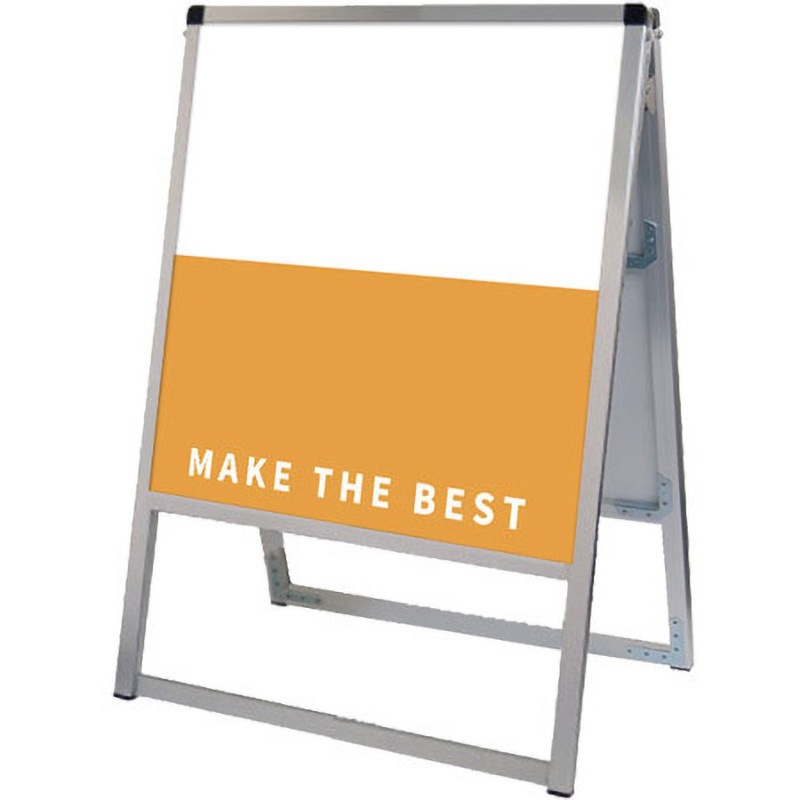 VASKAP-450X450R バリウススタンド看板 アルミ複合板タイプ 常磐精工 質量3.6kg ポスター寸法450×450mm面板WW450mm HH450mm  VASKAP-450X450R