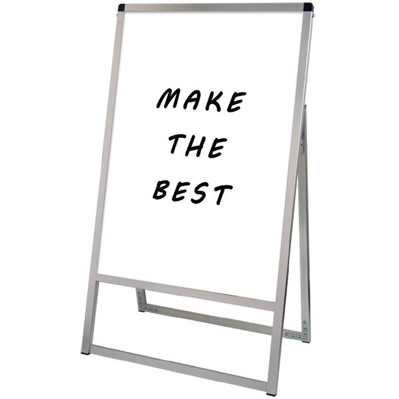 VASKWB-B2K バリウススタンド看板 ホワイトボードタイプ 常磐精工 ポスター寸法515×728mm面板寸法B2(W515×H728)mm  VASKWB-B2K