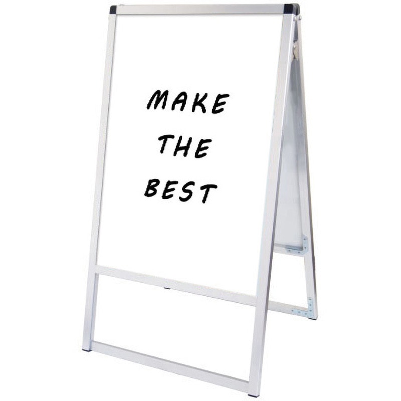 VASKWB-B2R バリウススタンド看板 ホワイトボードタイプ 常磐精工 ポスター寸法515×728mm面板寸法B2(W515×H728)mm  VASKWB-B2R