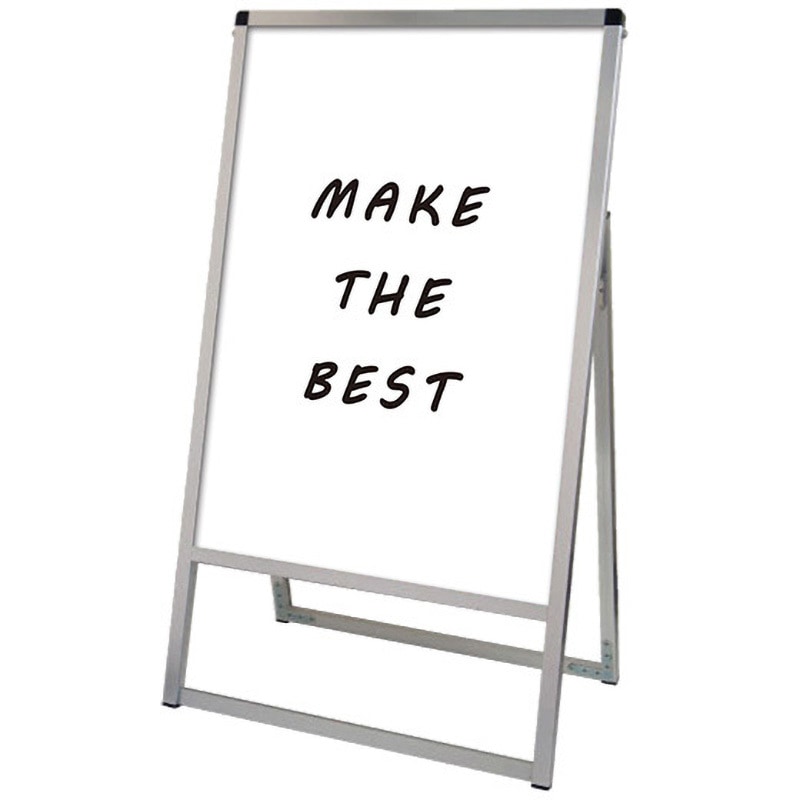 VASKWB-A1K バリウススタンド看板 ホワイトボードタイプ 常磐精工 ポスター寸法594×841mm面板寸法A1(W594×H841)mm  VASKWB-A1K