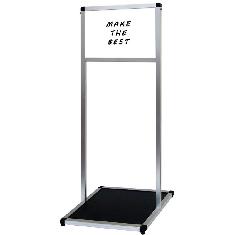 VAMSWB-B4Y バリウスメッセージスタンド ホワイトボードタイプ 常磐精工 ポスター寸法364×257mm面板寸法B4(W364×H257)mm  VAMSWB-B4Y