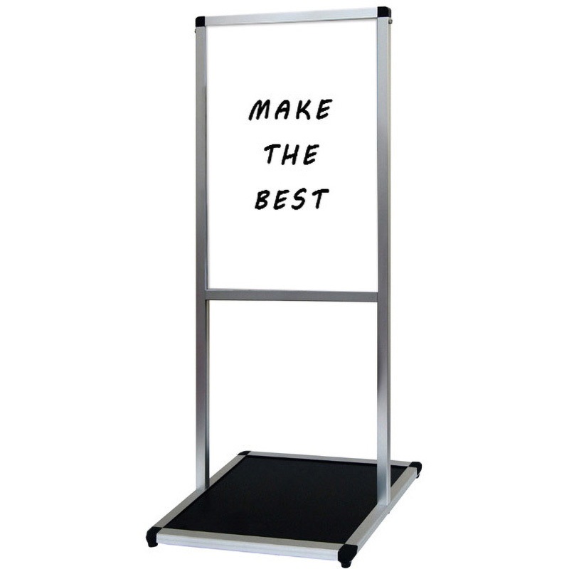VAMSWB-B2T バリウスメッセージスタンド ホワイトボードタイプ 常磐精工 ポスター寸法515×728mm面板寸法B2(W515×H728)mm  VAMSWB-B2T