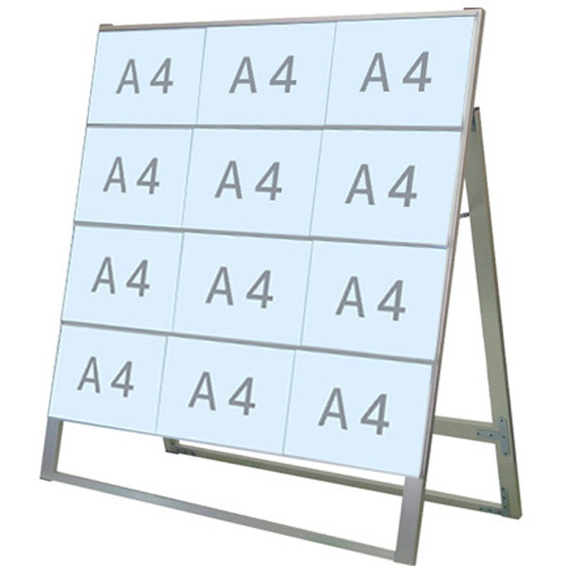 CCSK-A4Y12K カードケーススタンド看板 常磐精工 A4横12規格 片面タイプ 質量6.6kg   CCSK-A4Y12K