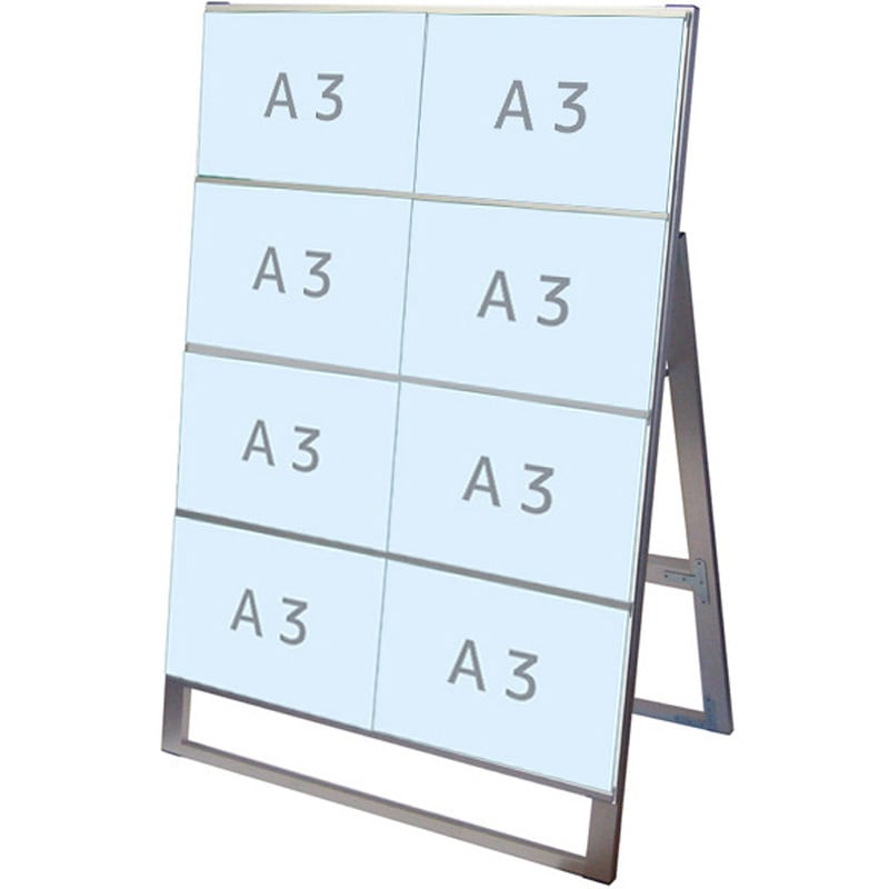 CCSK-A3Y8K カードケーススタンド看板 常磐精工 A3横8規格 片面タイプ 質量7.9kg   CCSK-A3Y8K