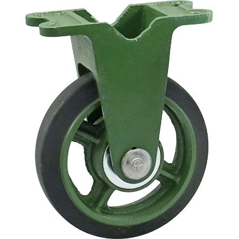 150KB ダクタイルキャスター(標準タイプ) 固定車(ゴム車) 東北車輌 150径