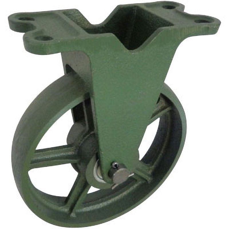 200KFB ダクタイルキャスター(標準タイプ) 固定車 東北車輌 ストッパーなし 鉄入製 車輪径200mm