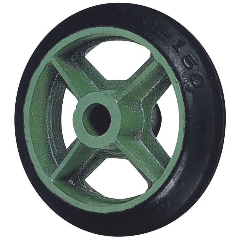 200A ダクタイルキャスター(標準タイプ)用 車輪(ゴム車) 東北車輌 車輪径200mm