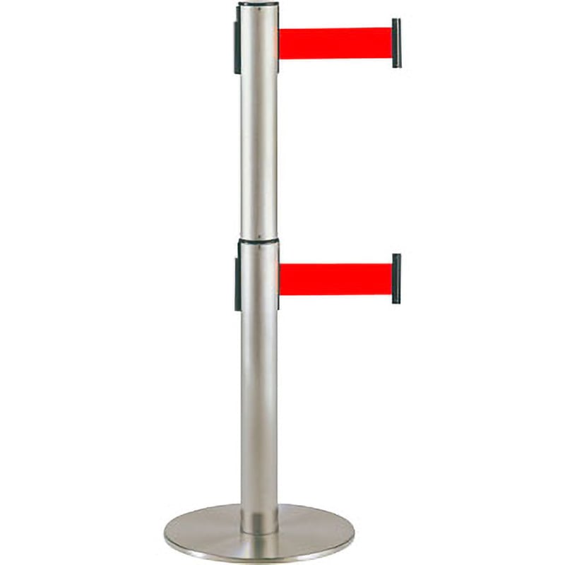 テラモト テラモト 2段式ベルトパーテーション シグナルレッド SU--661-620-2 テラモト テラモト 2段式ベルトパーテーション シグナルレッド SU--661