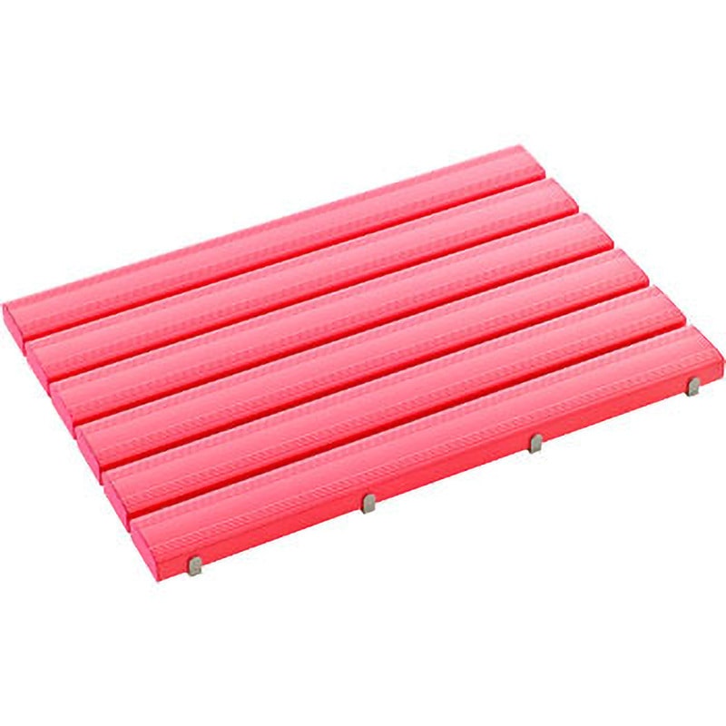 人工煤竹スノコ（グラデーション）50cm角 MR-093-341-5 抗菌安全スノコ(完成品) テラモト ピンク色 寸法600