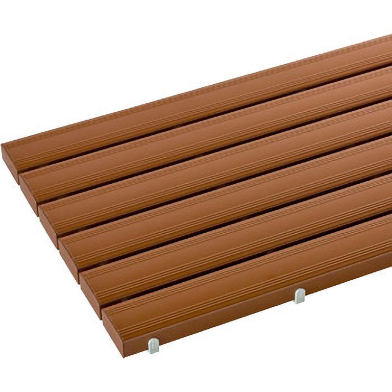 MR-093-345-4 抗菌安全スノコ(完成品) テラモト 茶色 寸法600×1800mm  MR-093-345-4
