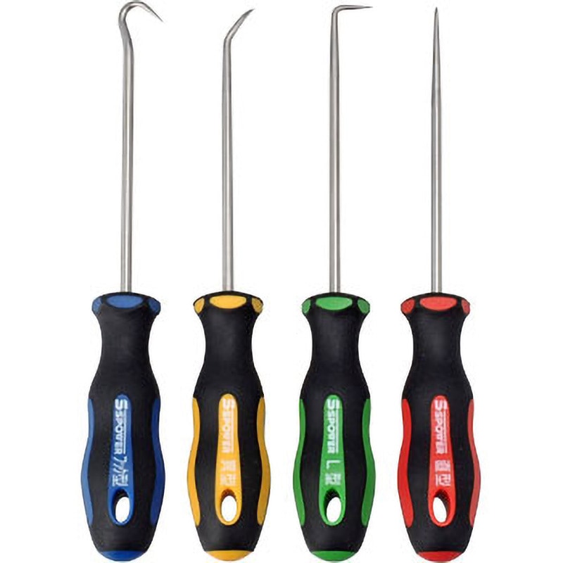 PT-4 ピックツールセット SSPOWER 直型・L型・フック型・異型 - 【通販