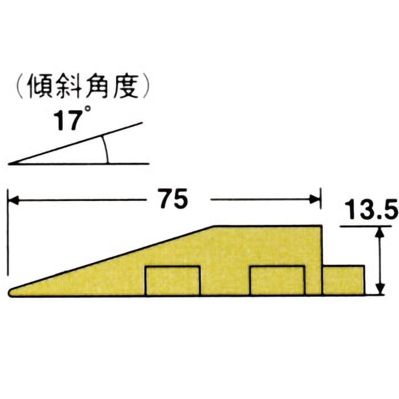 MR-064-694-3 タッチマットⅡ専用ふち 中ふち メス テラモト 青色 寸法